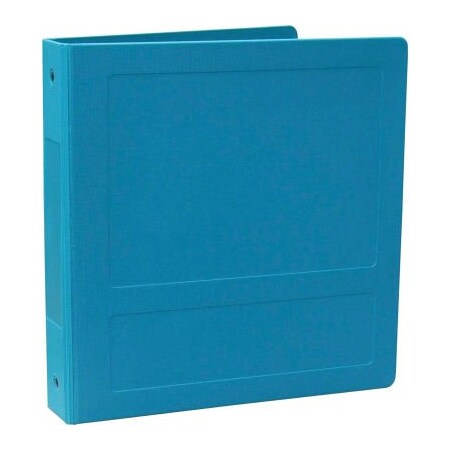 Omnimed Omnimed 2" Molded Ring Binder, 3-Ring, Side Open, Holds 375 Sheets, Aqua 205007-AQ3